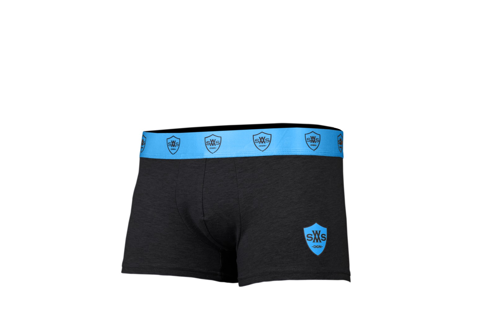 Siyah Mavi Premium Boxer